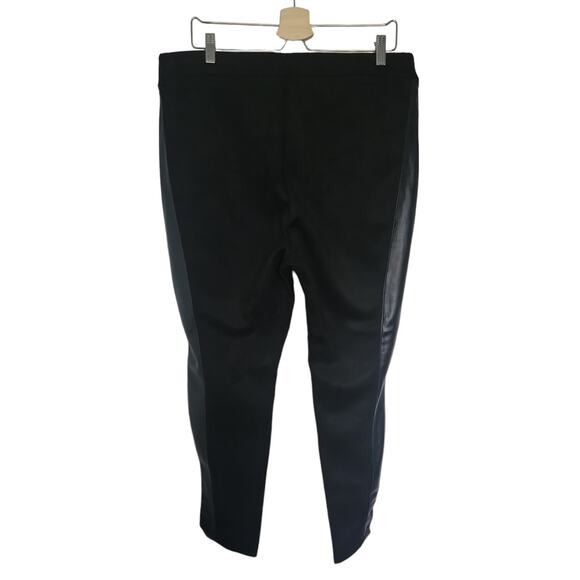 NWT Marc New York Andrew Marc Pull on Faux leather & Velvet Pants Size XL - Picture 3 of 9